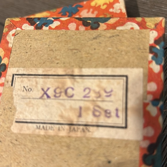 Vintage salt & pepper shakers made in Japan candelabra with box & orange black - Picture 6 of 11